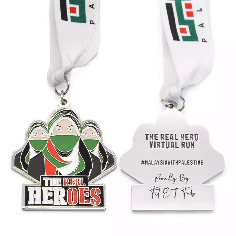 Marathon Running Finisher Zinc Alloy Custom Medal - Image 3