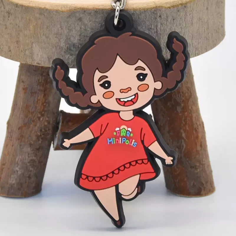 Rubber Keychain Keyring - Image 3