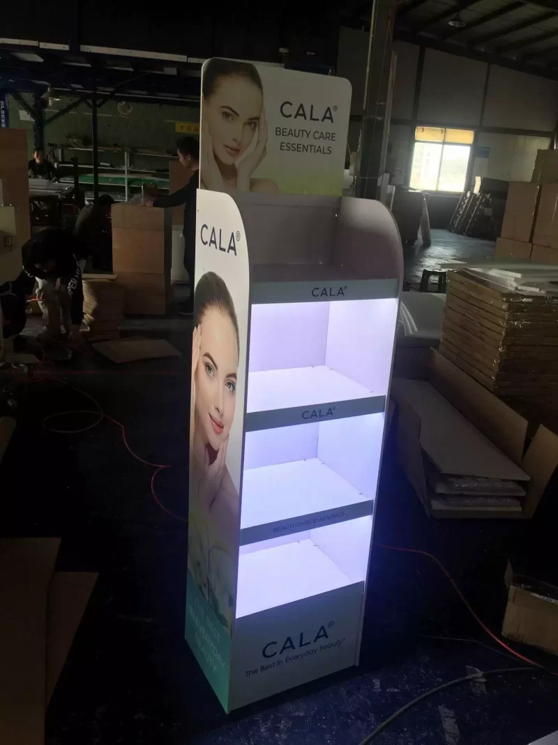 Cosmetics Display Shelf with Light