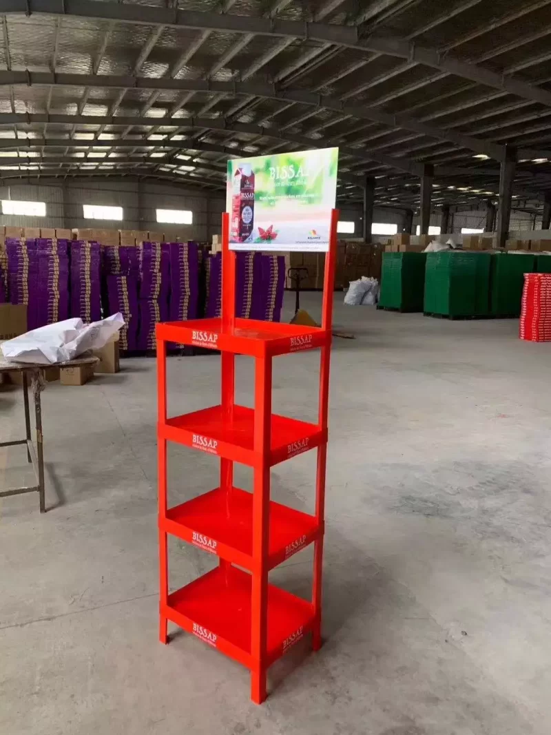 Display Plastic Drinks Stand